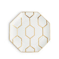 Gio Gold White Octagonal Side Plate