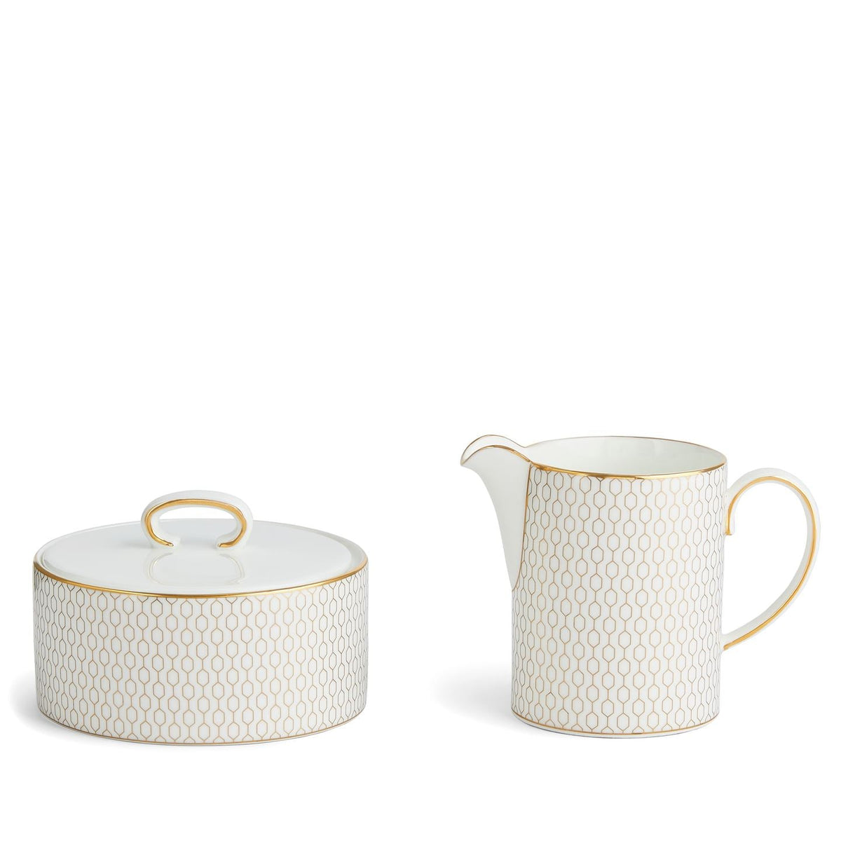 Gio Gold Sugar Box and Milk / Cream Jug