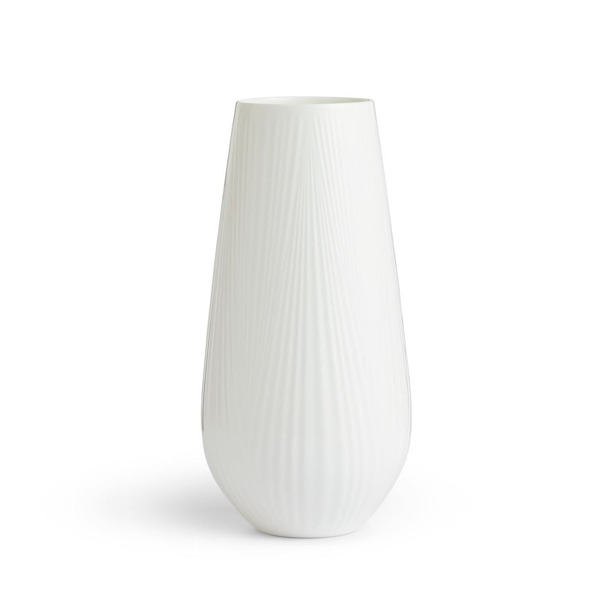White Folia Tall Vase