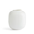 White Folia Round Vase