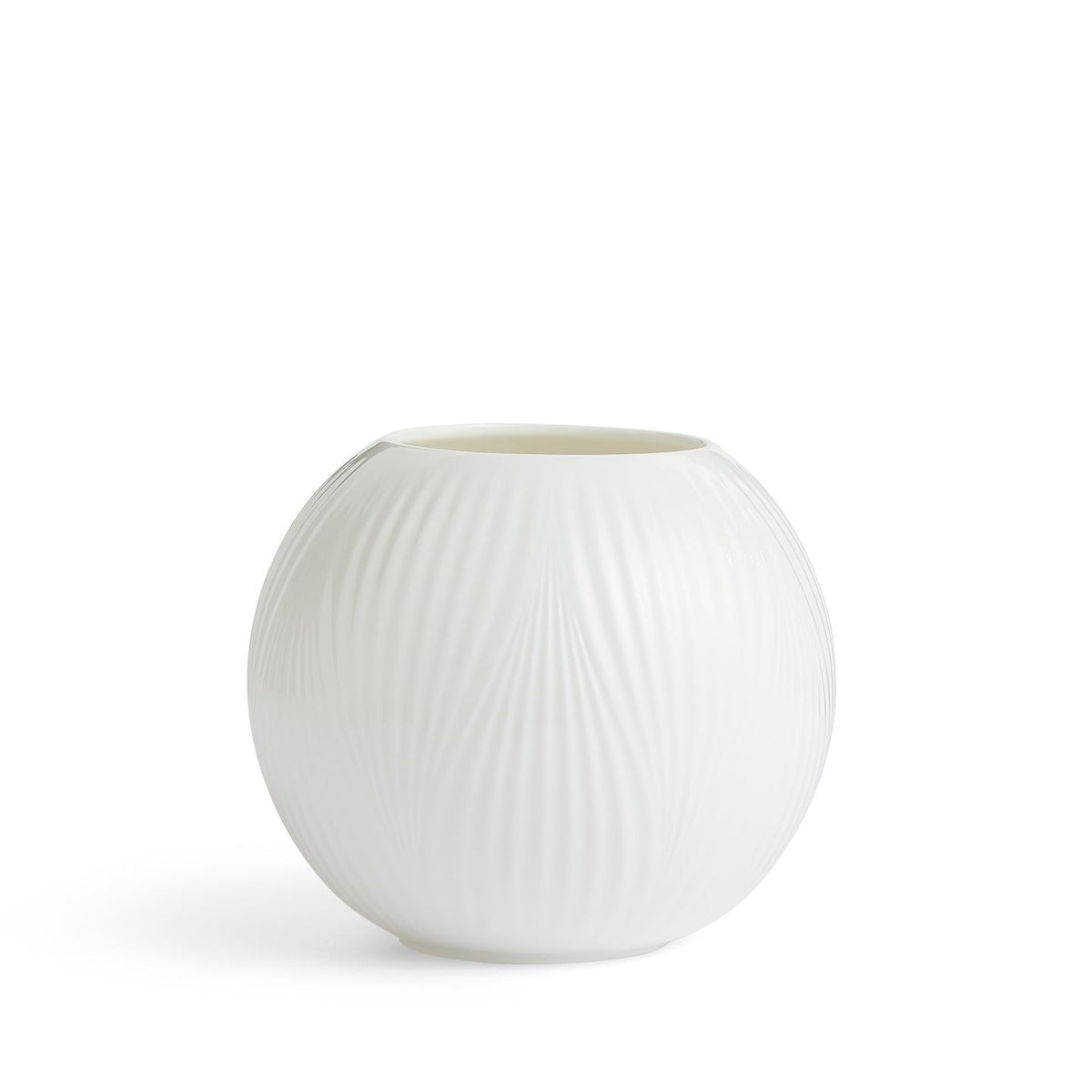 White Folia Rose Bowl Vase