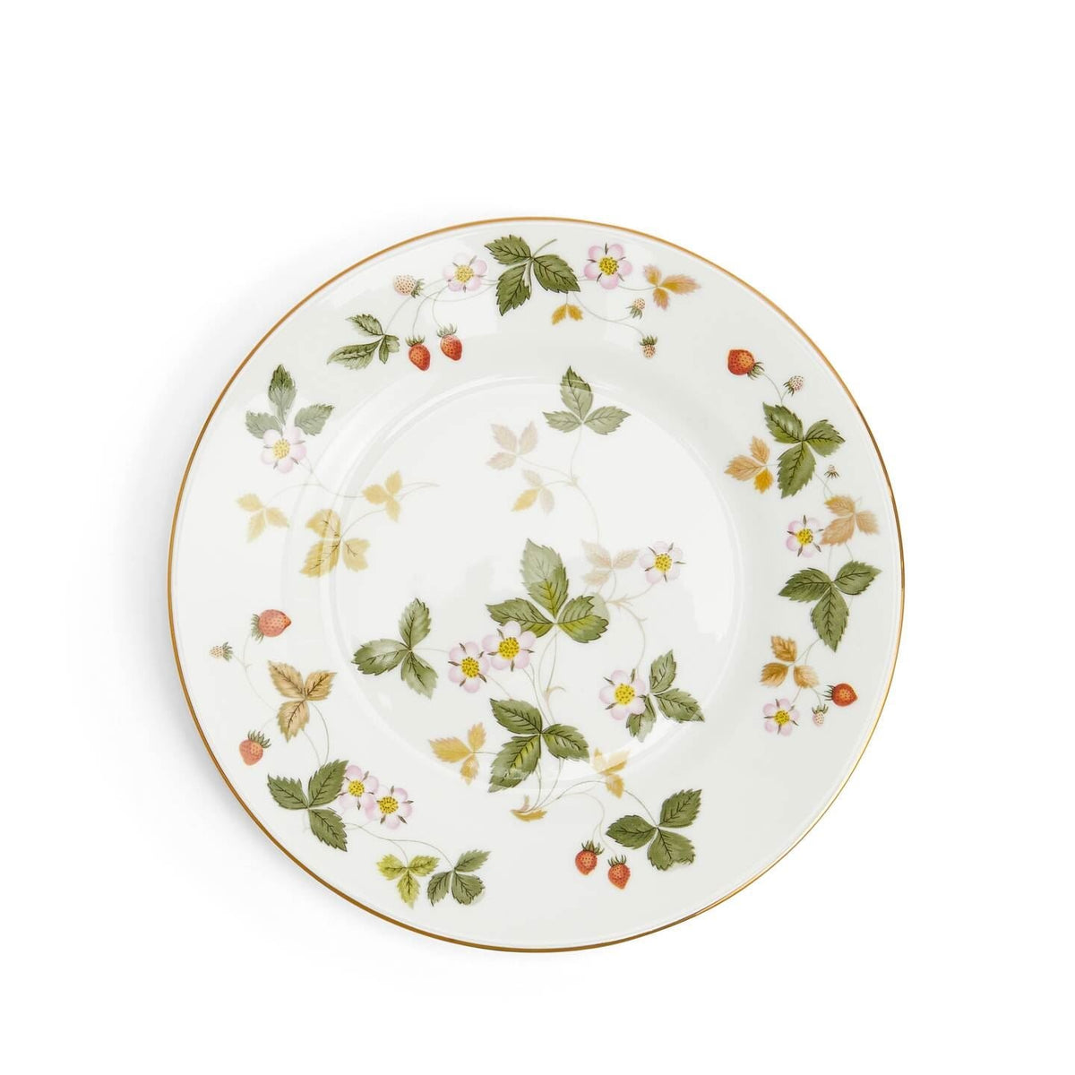 Wild Strawberry Gold Bread and Butter Plate