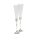With Love Silver Toasting Flutes, Pair