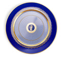 Anthemion Blue Charger Plate