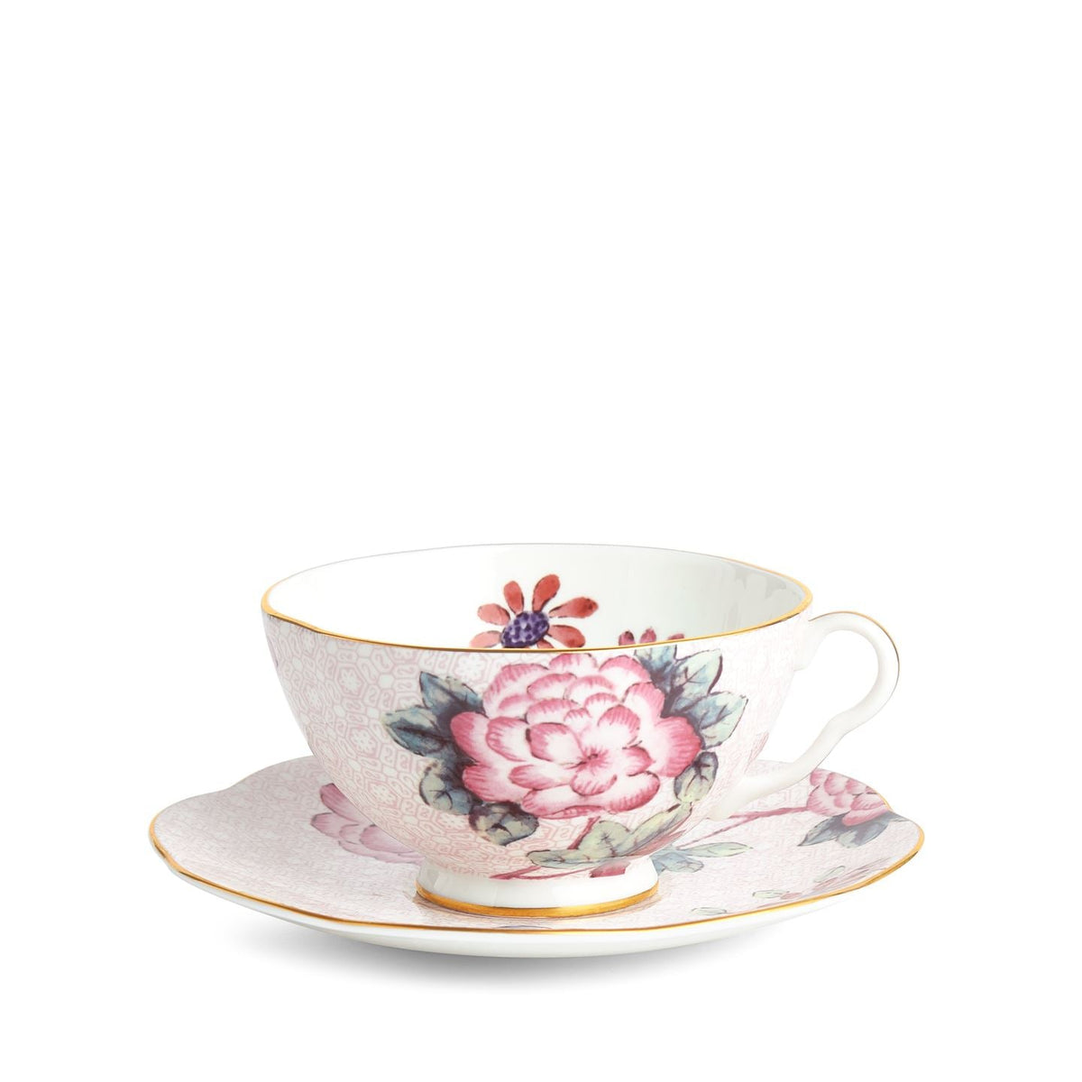 Cuckoo Pink Teacup and Saucer