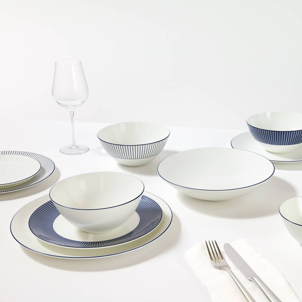 Gio Pinstripe Side Plate Blue