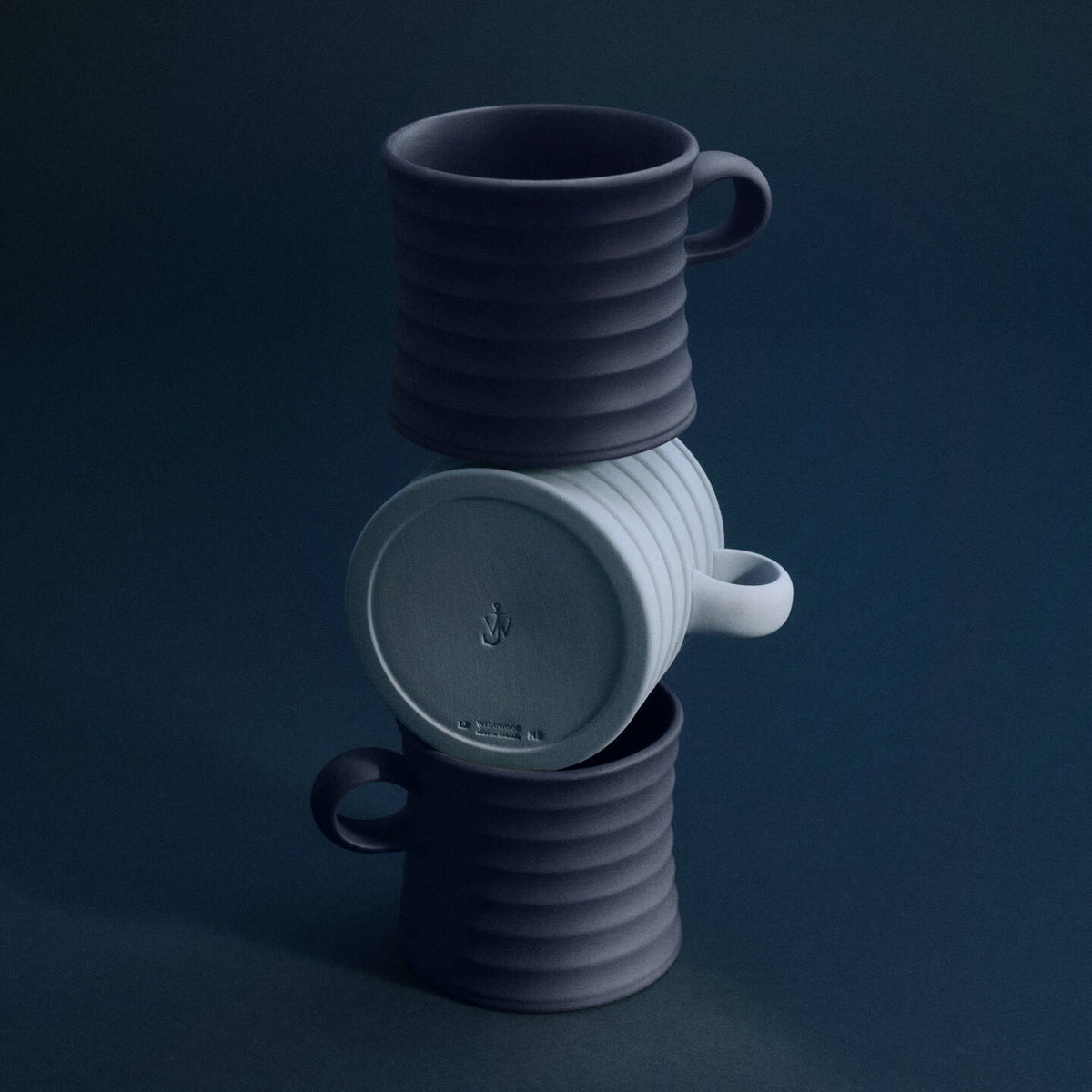 JW Anderson Mug Pair Mercury / Jasper Blue
